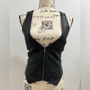 Leather vest
